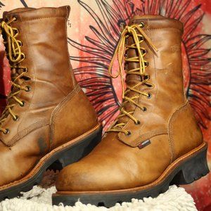 Red Wing 620 LoggerMax 9-Inch Waterproof Soft Toe Mens 12 E2 Wide Work Boots